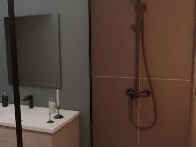 Bathroom Interior 1 Free 3D model