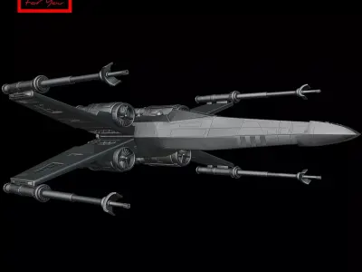 Star Wars - T-65 X-wing starfighter 3D model