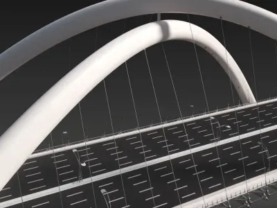 Infinity Bridge - Dubai UAE 3D Model 3D model