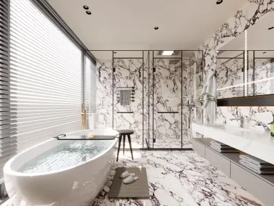 Modern Bathroom 3D Model 3D model