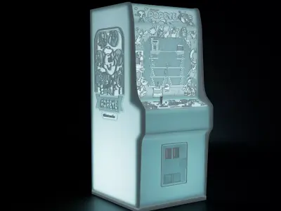 Popeye Arcade Cabinet with Lithophane 3D print model