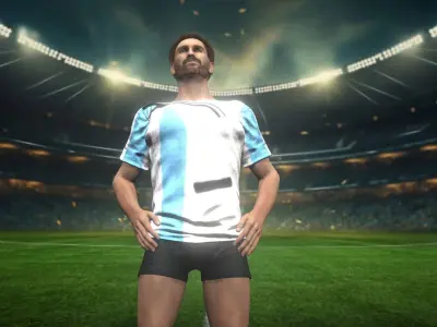 Lionel Messi 3D model