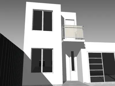 Modern residence Free 3D model