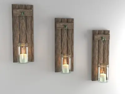 Wall candlestick 3D model