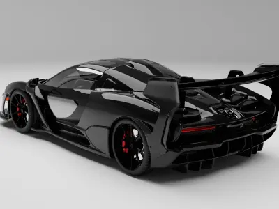 Mclaaren Senna with Interior 3D model