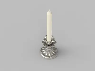 Candlestick - Candle 2 3D model