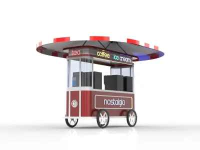 mobile car trolley 3D model