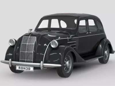 Toyota AA 1940 Low-poly 3D model