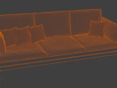Sofa for Living Room Free 3D model