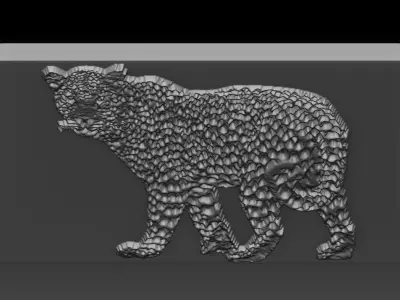 Cheetah animal 3D print model