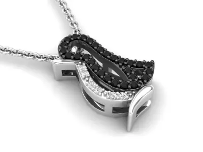 AV 492 Diamond Ladies Penguin Pendant 3D print model