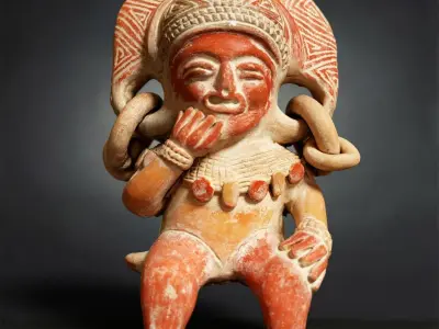 6 Statues Collection mexican figurine Low-poly 3D model