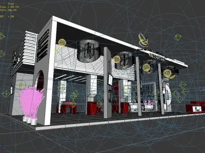 Showroom - Area - 15X9-3DMAX2009-037 3D model
