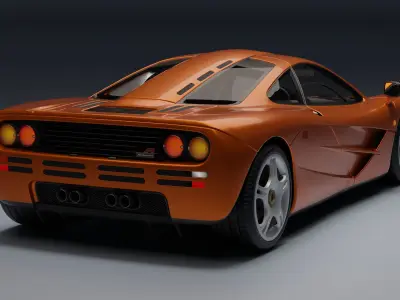 McLaren F1 Low-poly 3D model