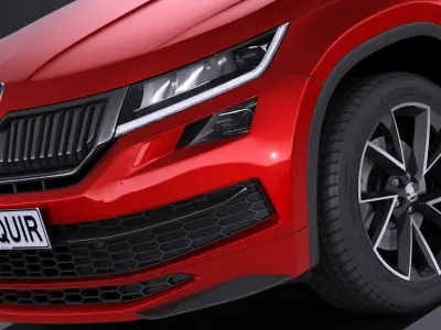Skoda Kodiaq Sportline 2018 3D model