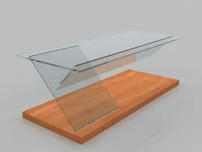 Table 01 low poly Low-poly 3D model