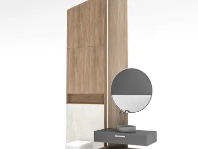 The modern toilet sink Low-poly 3D model