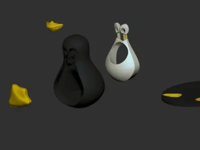 Linux Penguin  3D print model
