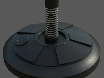 Height adjustable punching bag 3D model