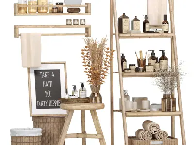 Bathroom Accessories 4 3D model