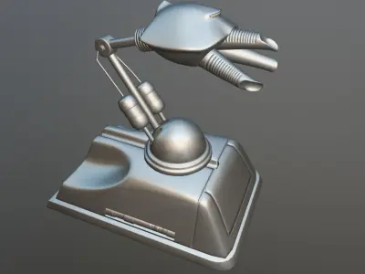 Maintenance Robot Skutter Low-poly 3D model