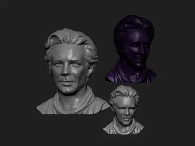 Mickey Rourke 3D print model