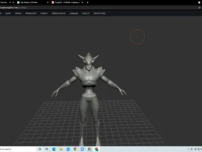 Alien base mesh Free 3D model