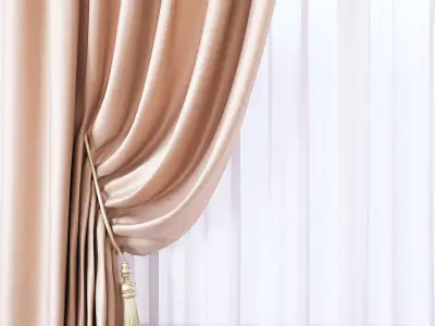 Set 45 Curtains 3D model