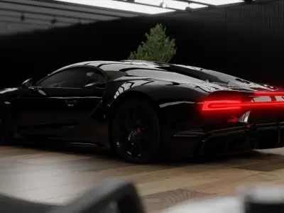 Bugatti chiron 3D model V1
