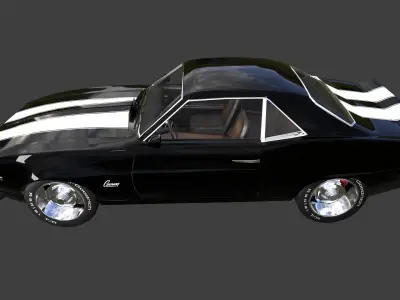 Chevrolet Camaro SS 1969 Low-poly 3D model