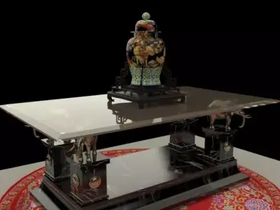 Chinese coffee table  3D model get