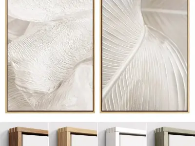 Plaster Two Frame 24 Low-poly 3D model