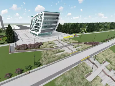 Office center 3D model