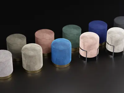 Luxury Living Room Decoration Assets Set 1 3D model