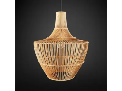 Arwen Wicker Pendant Light CB2 3D model