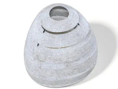 Rock Shaped Lantern 3D Model 3D model