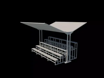 Grandstand seating 3D model