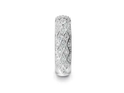 wedding ring with diamonds 3D print model