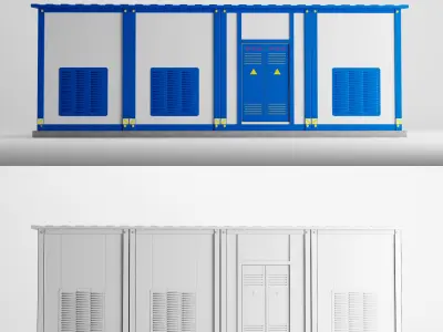 electrical substation 3D model