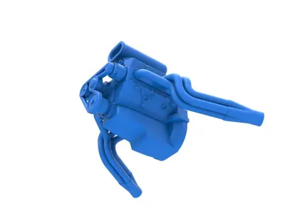 Engine V8 for vintage dragster Version 8 Scale 1 to 25 3D print model