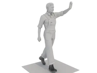 1860s era USA Steam Boat-Ship Engineers Models N-Other Scales 3D print model