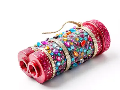 Glamorous Jeweled Binoculars model pack Low-poly 3D model