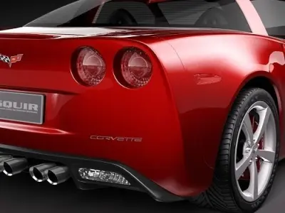 Chevrolet Corvette C6 CG 3D model