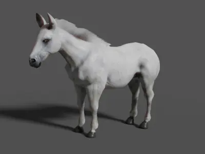 horse lowpoly Low-poly 3D model