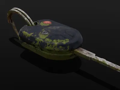 Dirty Key 3D Model  Low-poly 3D model