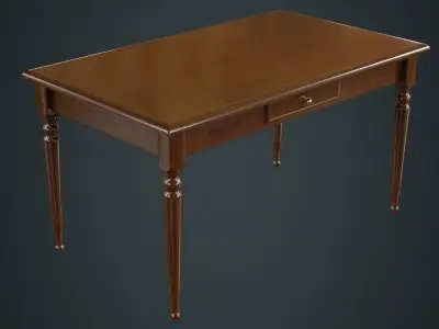 Table 2A Low-poly 3D model