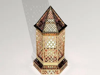 Arabian lamp for decor 3D model