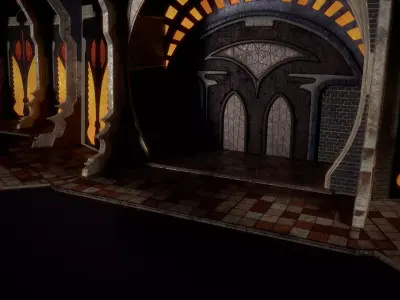 building 7 Low-poly 3D model