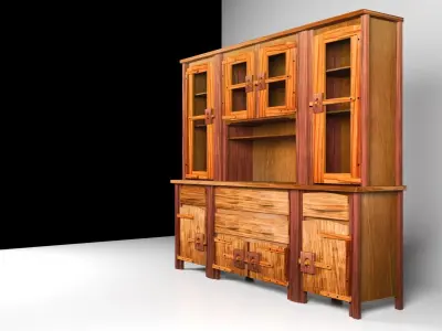 RUSTIC CABINET COLECT 01 MODEL01 3D model 3D model