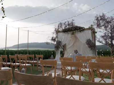 Wedding place 3D model